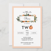 我々のリトルかわいこちゃん第2の誕生日パーティー 招待状 (正面)