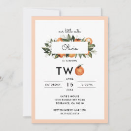 我々のリトルかわいこちゃん第2の誕生日パーティー 招待状