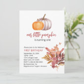 我々のリトルカボチャは秋のバーガンディを回している 招待状 (スタンド正面)