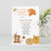 我々のリトルカボチャは1枚の秋葉の写真を回している 招待状 (スタンド正面)