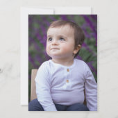 我々のリトルカボチャは1枚の秋葉の写真を回している 招待状 (裏面)