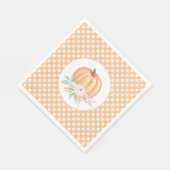 我々のリトルカボチャフローラの最初の誕生日 スタンダードランチョンナプキン (角)