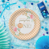 我々のリトルカボチャフローラの最初の誕生日 ペーパープレート (パーティー)