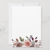 我々のリトルカボチャ秋フローラ最初の誕生日インビ 招待状 (裏面)