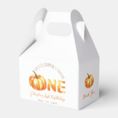 我々のリトルカボチャ秋最初の誕生日水色 フェイバーボックス (裏面サイド)