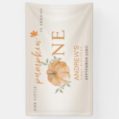 我々のリトルカボチャ秋秋第1の誕生日 横断幕 (縦)