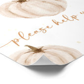 我々のリトルカボチャ誕生日ドリンクバーの看板 ポスター (角)