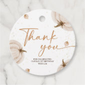 我々のリトルカボチャ誕生日ラウンド フェイバータグ (正面)