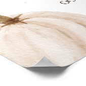 我々のリトルカボプキンファースト誕生日ウェルカムサイン ポスター (角)