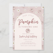 我々のリトルカンプキンファースト誕生日 招待状 (正面)
