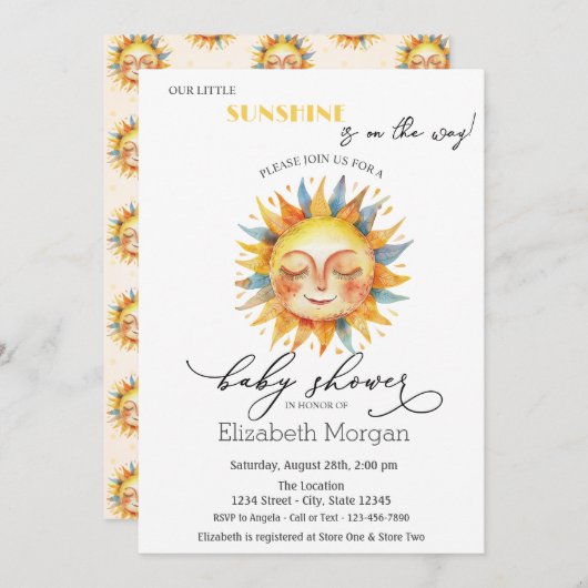 我々のリトルサンシャイン,サン招待状 招待状 (正面/裏面)