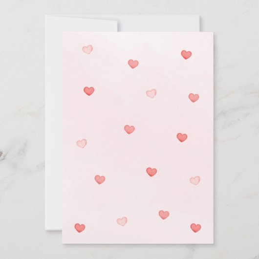 我々のリトルスウィートハートトラック誕生日 招待状 (裏面)