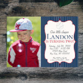 我々のリトルスラッガーベースボールパーティの招待状 招待状
