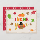 我々のリトルトルコサンキューカード- TD シーズンカード (正面/裏面)