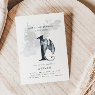 我々のリトルドラゴンボーイズ1st誕生日 招待状