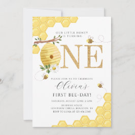 我々のリトルハニービー1st蜂の日誕生日 招待状