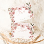 我々のリトルバタフライピンクガールズ誕生日 サンキューカード