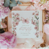 我々のリトルバタフライピンクガールズ誕生日 スタンダードカクテルナプキン