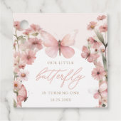 我々のリトルバタフライピンクガールズ誕生日 フェイバータグ (正面)