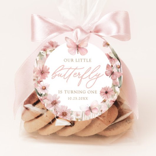 我々のリトルバタフライピンクガールズ誕生日 フェイバータグ