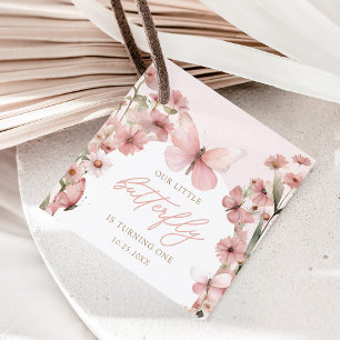 我々のリトルバタフライピンクガールズ誕生日 フェイバータグ