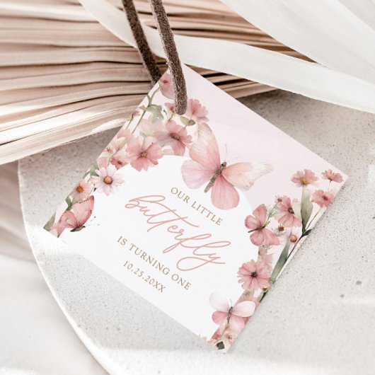 我々のリトルバタフライピンクガールズ誕生日 フェイバータグ