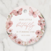 我々のリトルバタフライピンクガールズ誕生日 フェイバータグ (正面)