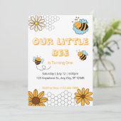 我々のリトルビーのまわりに誕生日パーティー 招待状 (スタンド正面)