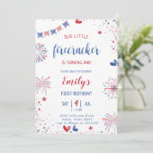 我々のリトルファイクラッカー誕生日 招待状 (スタンド正面)