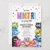 我々のリトルモンスターズ共同誕生日パーティー 招待状 (正面)