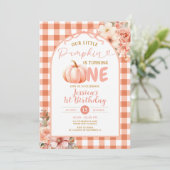 我々のリトル・カボチャは、1つの誕生日パーティーを回している 招待状 (スタンド正面)