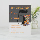 我々のリトル·タイガーが5歳の誕生日パーティーを開く 招待状 (スタンド正面)