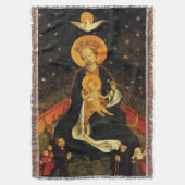 我々のレディヴァージンマリア・オブ・ザ・三日月 スローブランケット (正面縦)