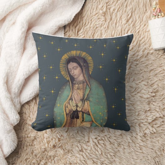 我々のレディーオブグアダルーペヴァージンメアリー装飾用クッション クッション (ブランケット)
