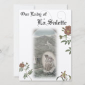 我々のレディーオブラサレット祈りの言葉カード 招待状 (正面)