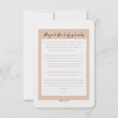 我々のレディーオブルーデス祈りの言葉カード サンキューカード (裏面)