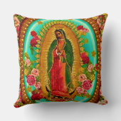 我々のレディーグアダループメキシコ聖ヴァージンマリア クッション (裏面)