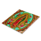 我々のレディーグアダループメキシコ聖ヴァージンマリア タイル (側面)