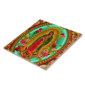 我々のレディーグアダループメキシコ聖ヴァージンマリア タイル (側面)