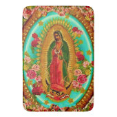 我々のレディーグアダループメキシコ聖ヴァージンマリア バスマット (正面縦)