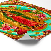 我々のレディーグアダループメキシコ聖ヴァージンマリア ポスター (角)