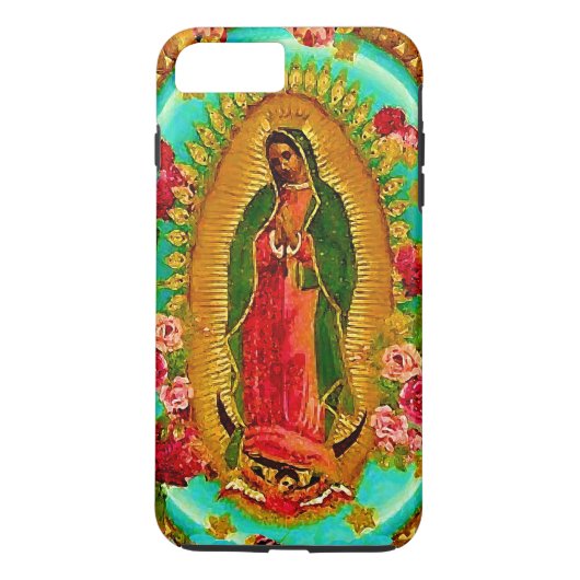 我々のレディーグアダループメキシコ聖ヴァージンマリア Case-Mate iPhoneケース (裏面)