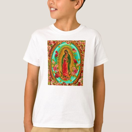 我々のレディーグアダループメキシコ聖ヴァージンマリア Tシャツ (正面)