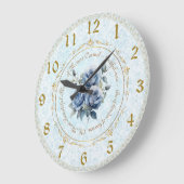 我々のレディ山カーメルブルーバラウォールクロック ラージ壁時計 (傾斜)