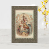 我々のレディ・オブ・山カーメルベビーイエスキスカプラーカード カード (黄色い花)
