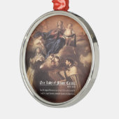 我々のレディ・オブ・山・カーメル祈りの言葉 メタルオーナメント (左)