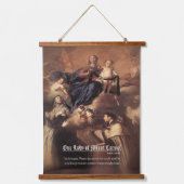 我々のレディ・オブ・山・カーメル祈りの言葉 吊り下げ型タペストリー (正面)