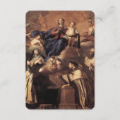 我々のレディ・オブ・山・カーメル1641 エンクロージャーカード (正面)