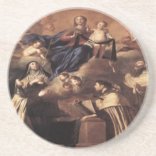 我々のレディ・オブ・山・カーメル1641 コースター (正面)