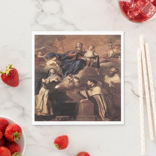 我々のレディ・オブ・山・カーメル1641 スタンダードランチョンナプキン (インサイチュ)